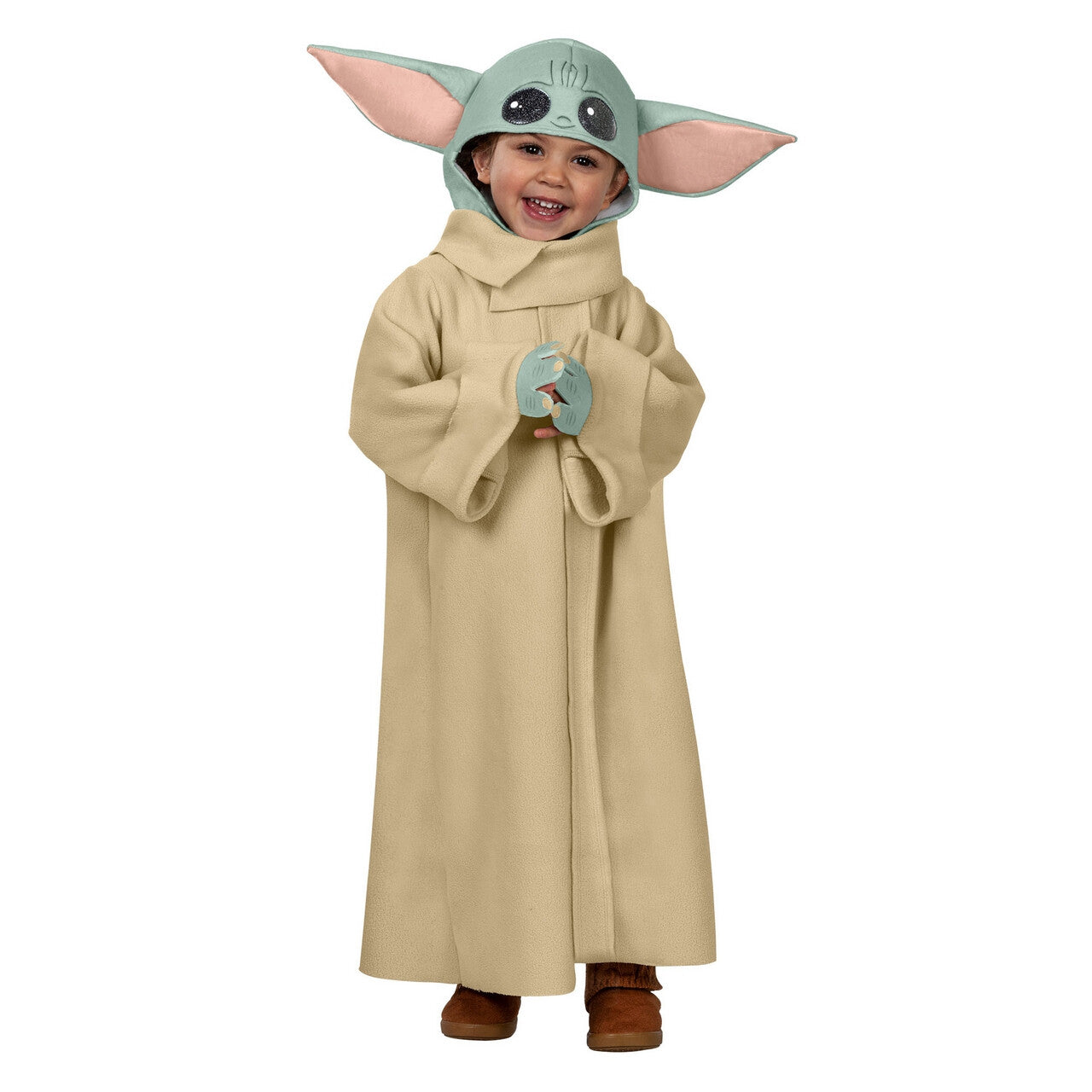 Op deze afbeelding zie je een Kostuums, van het merk Rubies. Sweet Little Baby Yoda Kind Kind Kostuum