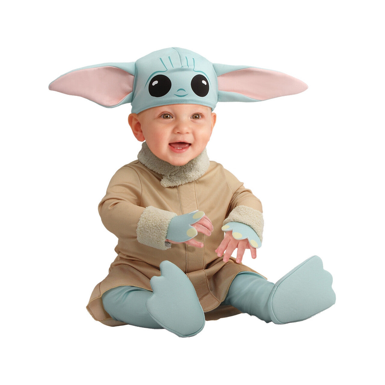 Op deze afbeelding zie je een Kostuums, van het merk Rubies. Grogu The Child Kind Kostuum