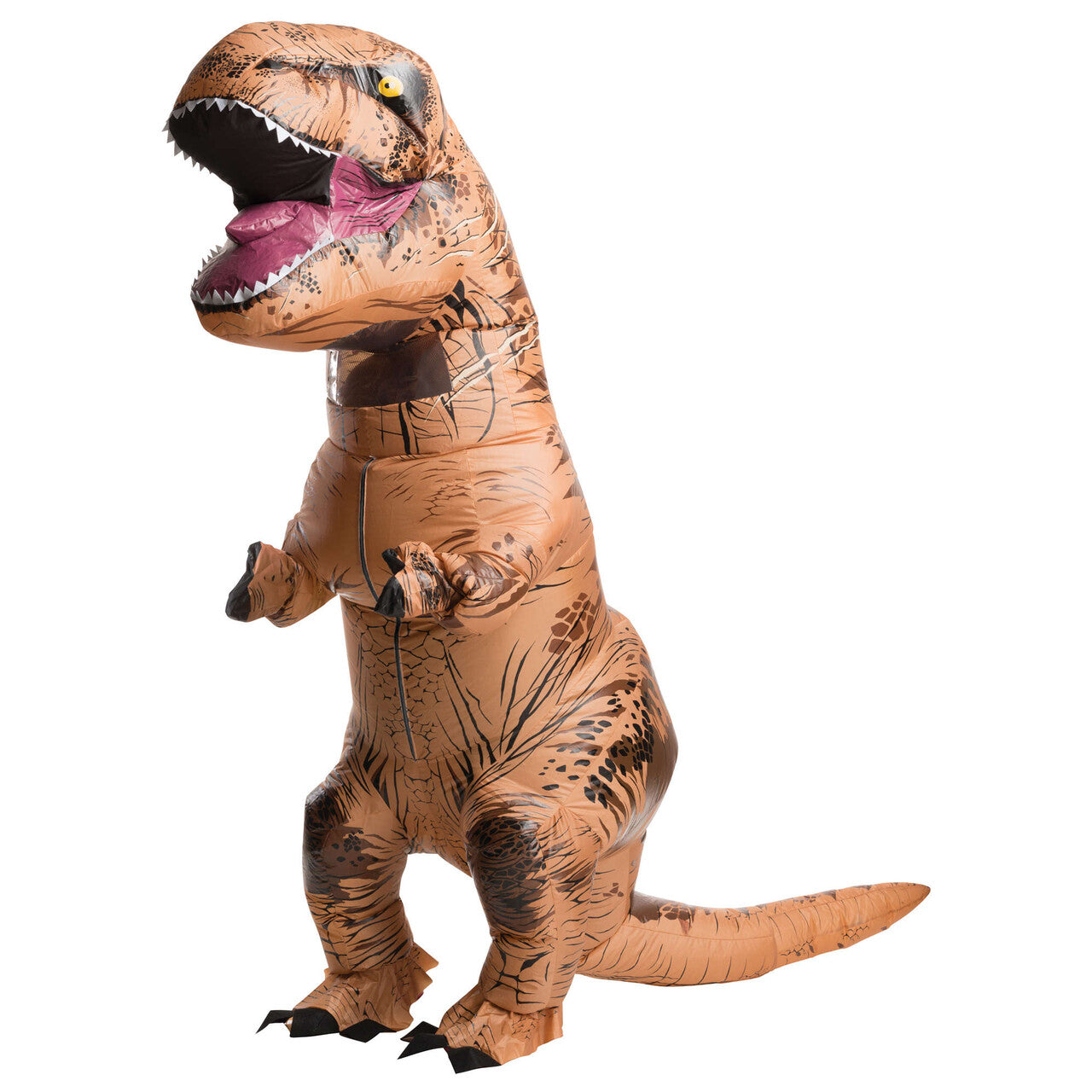 Op deze afbeelding zie je een Kostuums, van het merk Rubies. Opblaasbaar T-Rex Kostuum