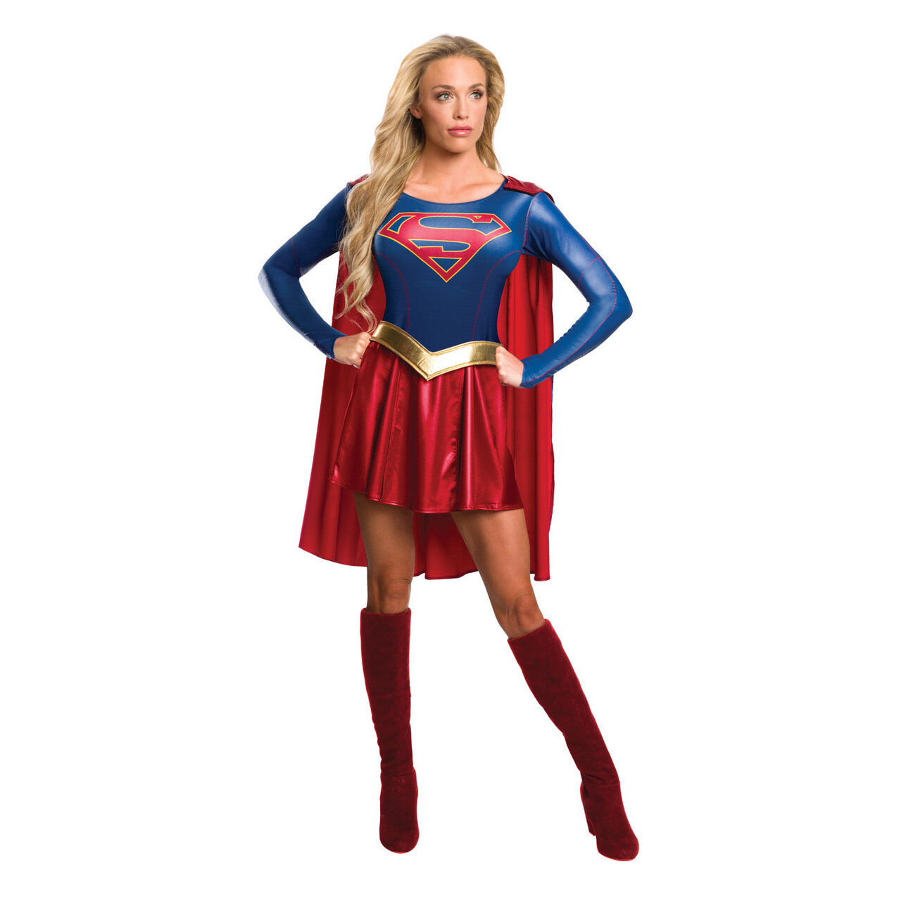 Op deze afbeelding zie je een Kostuums, van het merk Rubies. Tv Series Supergirl Kostuum Vrouw