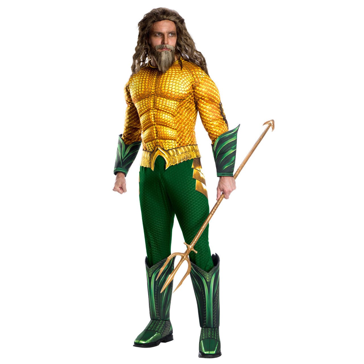 Op deze afbeelding zie je een Kostuums, van het merk Rubies. Aquaman Kostuum