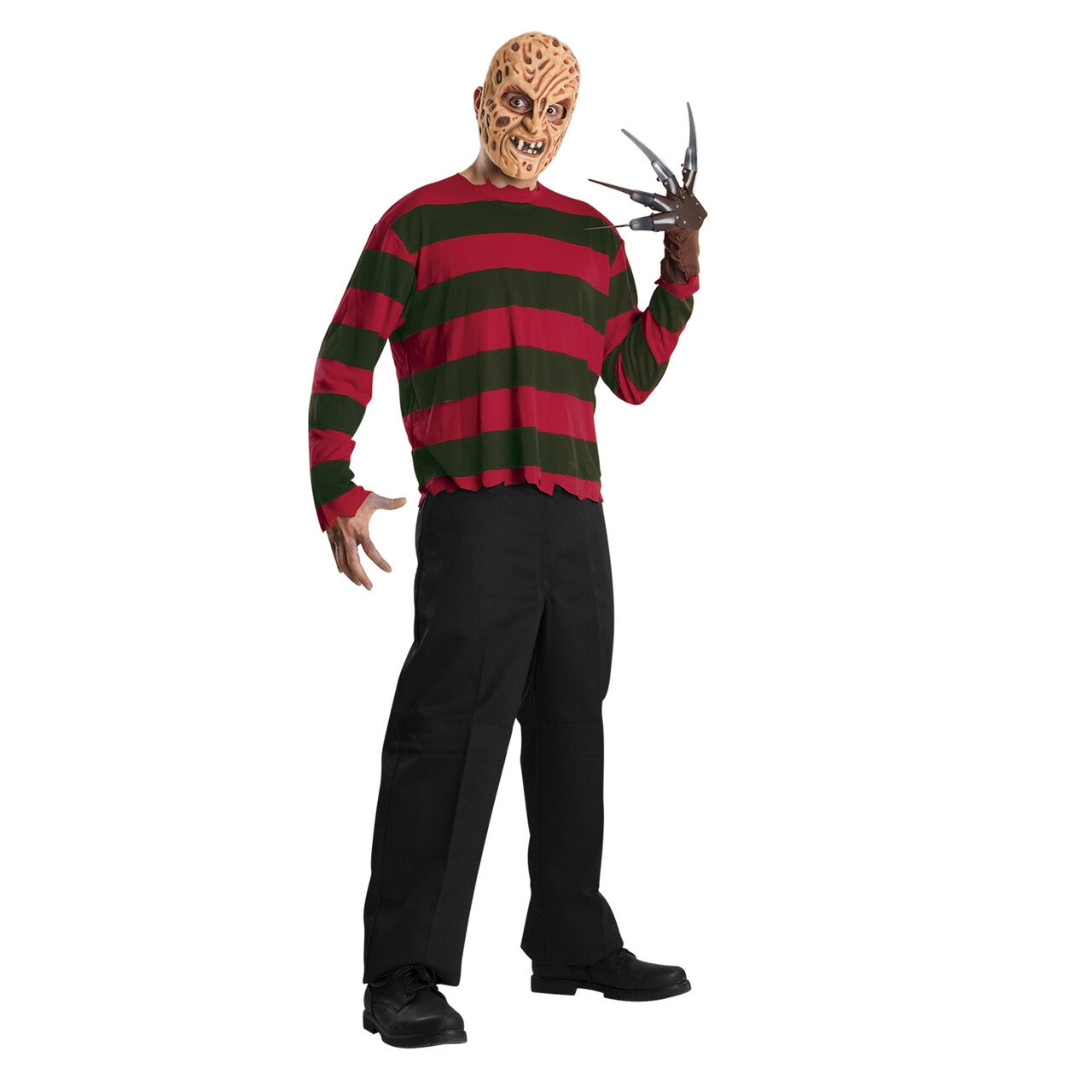 Op deze afbeelding zie je een Kostuums, van het merk Rubies. Enge Freddy Krueger Man Kostuum