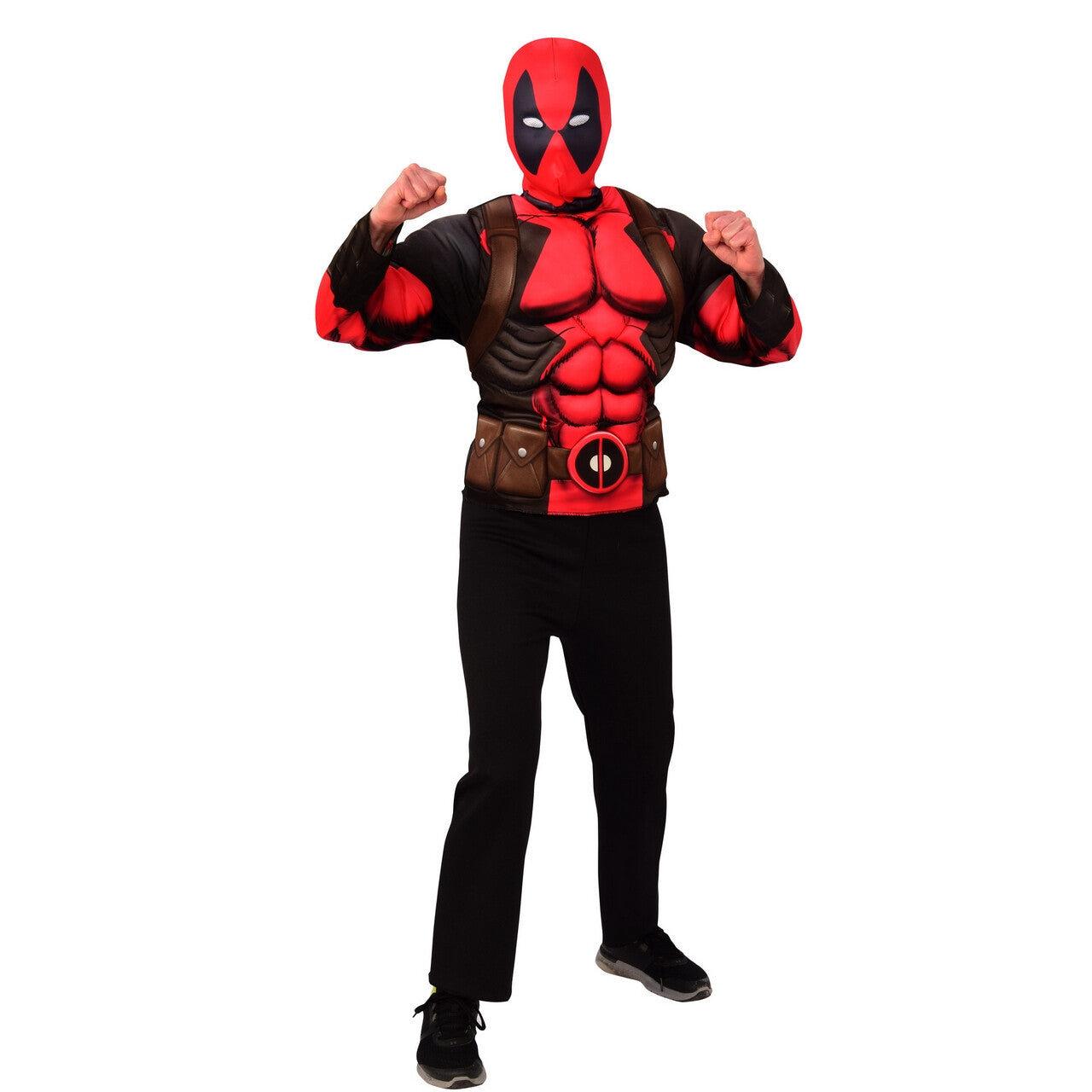 Op deze afbeelding zie je een Kostuums, van het merk Rubies. Deadpool Komische Superheld Man Kostuum