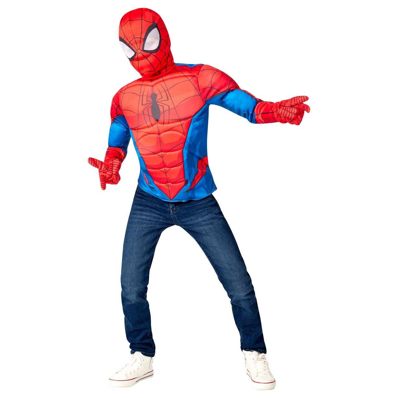 Op deze afbeelding zie je een Kostuums, van het merk Rubies. Superheld Parker Spider-Man™ Kind Kind Kostuum