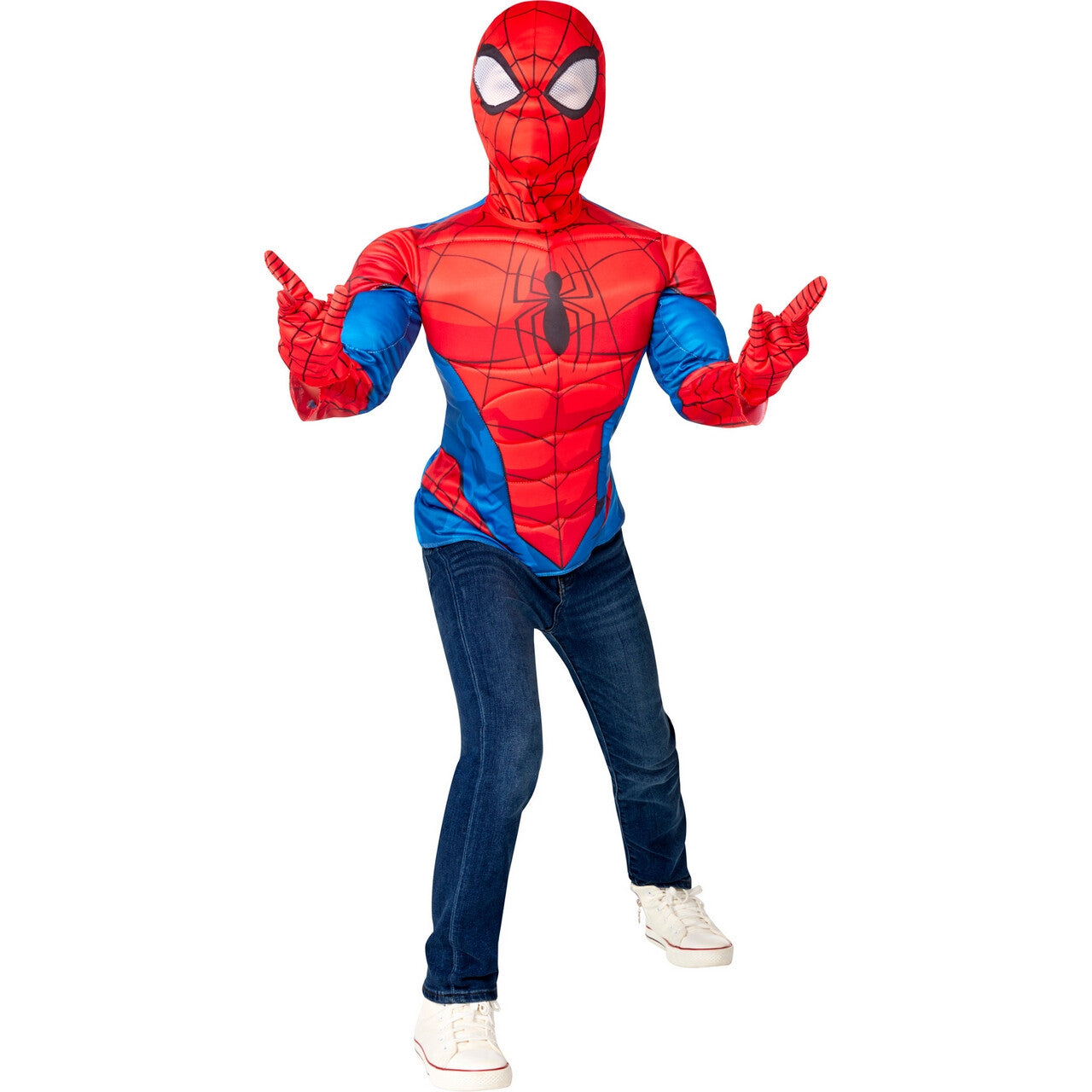 Op deze afbeelding zie je een Kostuums, van het merk Rubies. Superheld Parker Spider-Man™ Kind Kind Kostuum