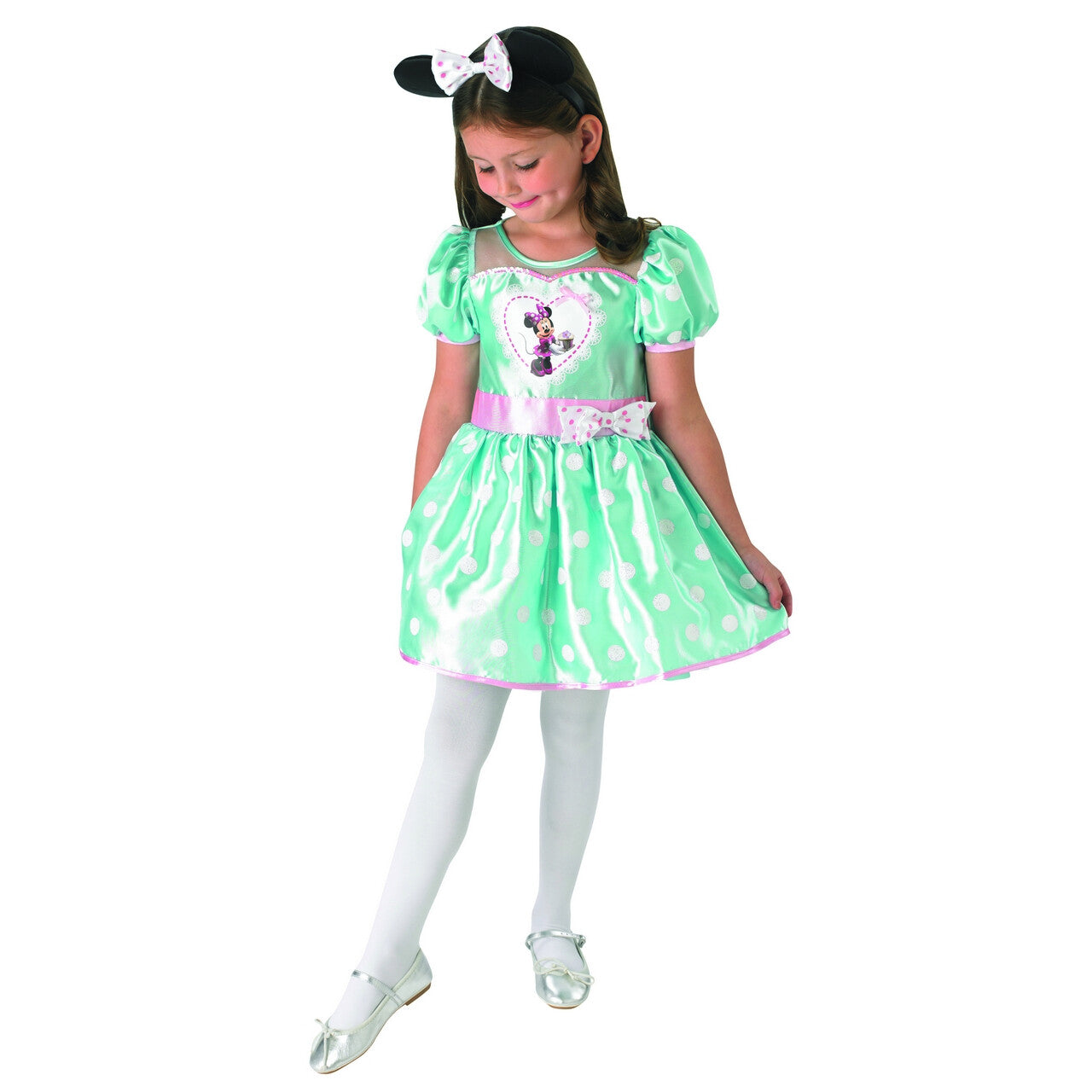 Op deze afbeelding zie je een Kostuums, van het merk Rubies. Mintgroen Minnie Mouse Mooiste Muis Van Disney Meisje Kostuum