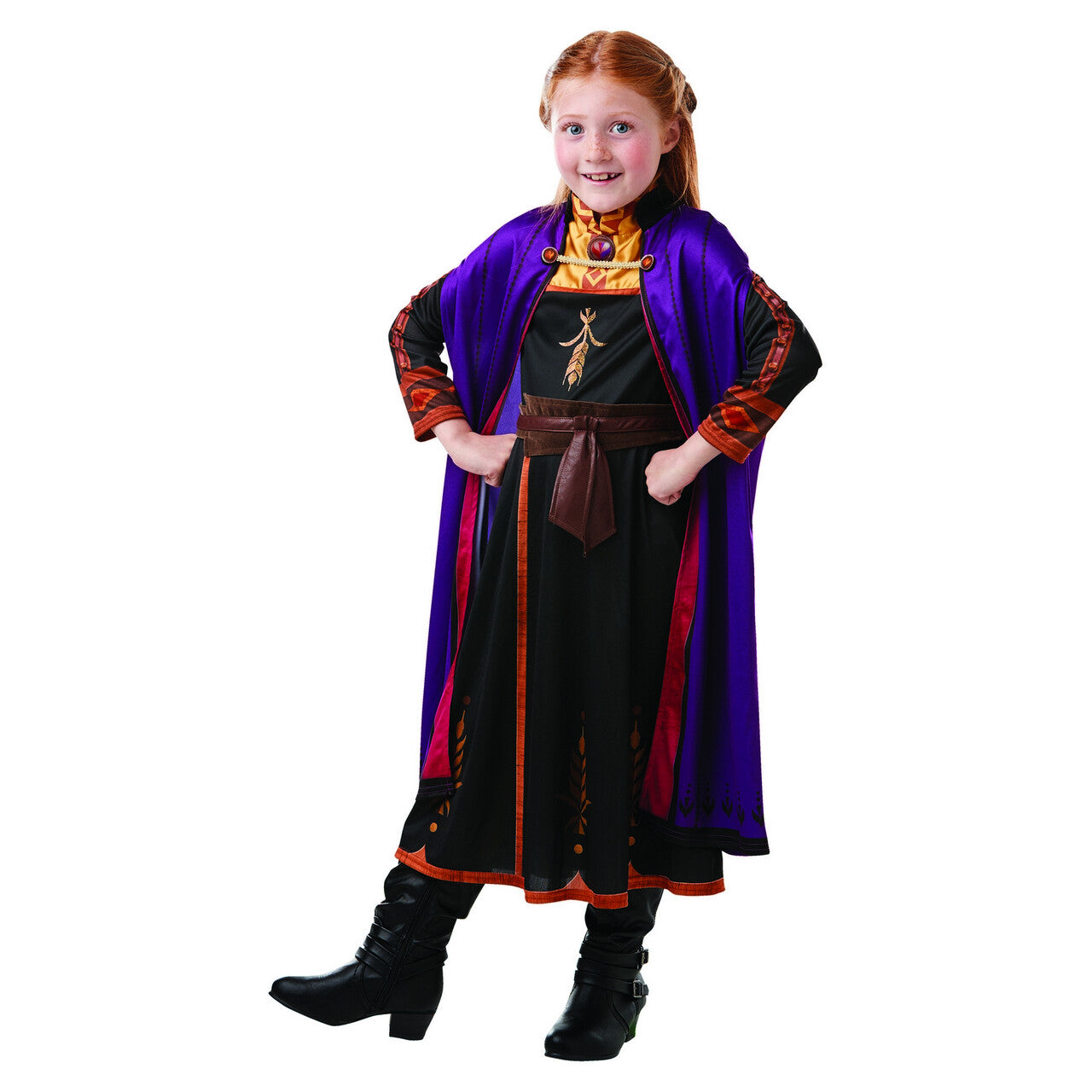 Op deze afbeelding zie je een Kostuums, van het merk Rubies. Heldhaftige En Voor Niets Bange Anna Frozen Meisje Kostuum