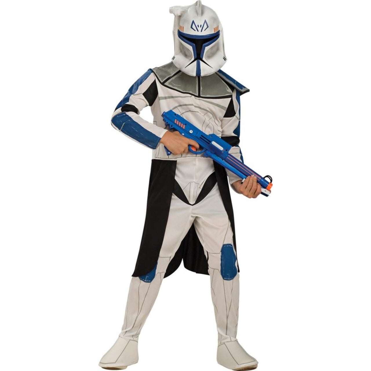 Op deze afbeelding zie je een Kostuums, van het merk Rubies. Star Wars Blauwe Clonetrooper Kind Kind Kostuum