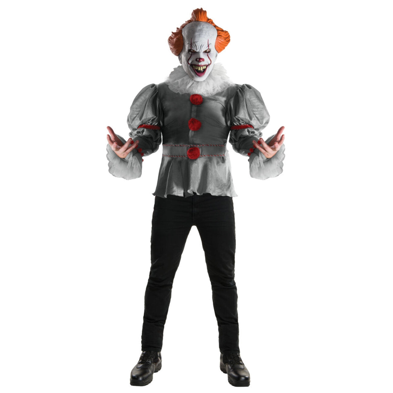 Op deze afbeelding zie je een Kostuums, van het merk Rubies. Pennywise Bangmakende Griezel Clown Man