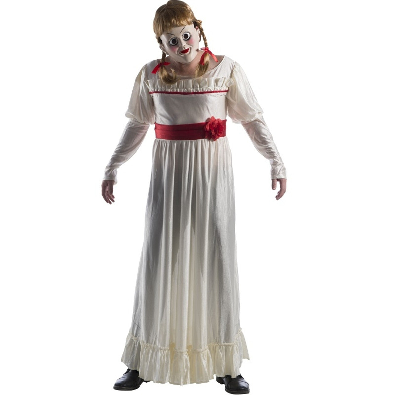 Op deze afbeelding zie je een Kostuums, van het merk Rubies. Niet Mee Te Spelen Pop Annabelle Vrouw Kostuum