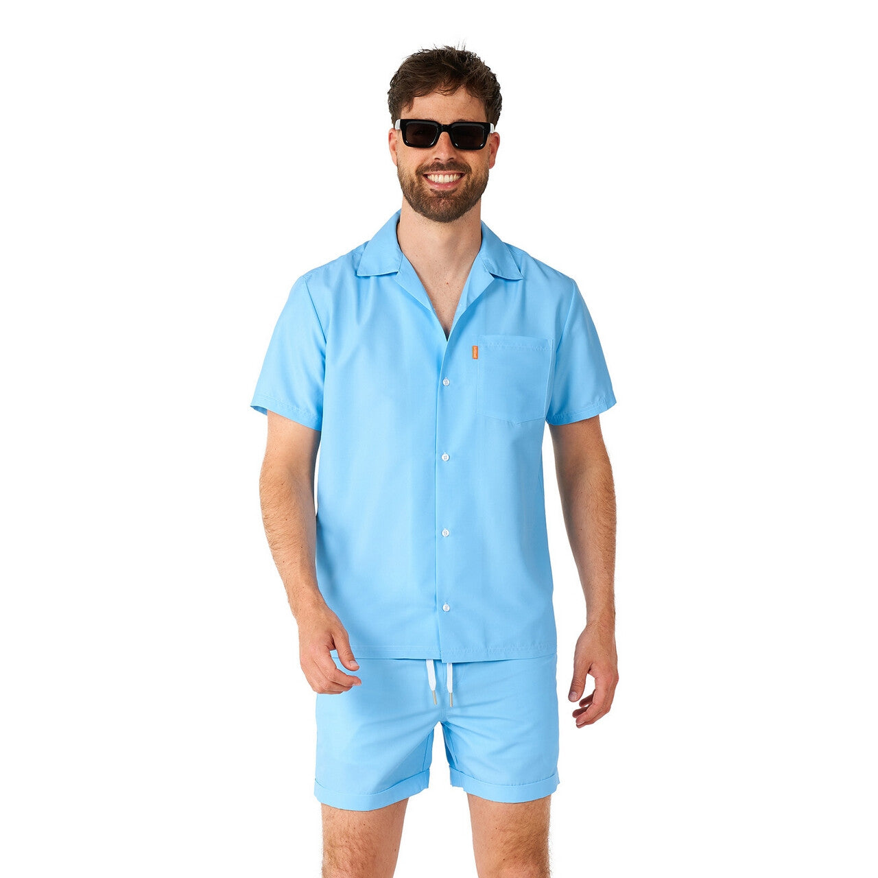 Op deze afbeelding zie je een Kostuums, van het merk Opposuits. Cool Icey Blue Man Kostuum