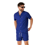 Op deze afbeelding zie je een Kostuums, van het merk Opposuits. Navy Royale Zomer Strand Man Kostuum