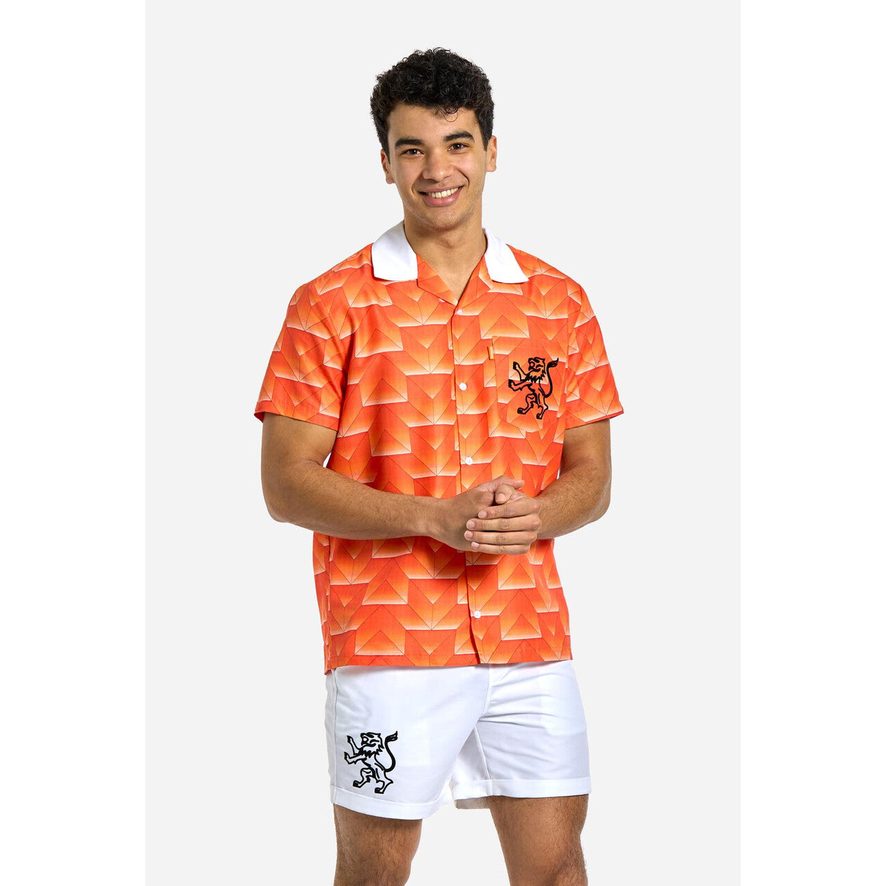 Op deze afbeelding zie je een Kostuums, van het merk Opposuits. Sportieve Orange Legend 1988 Man Kostuum