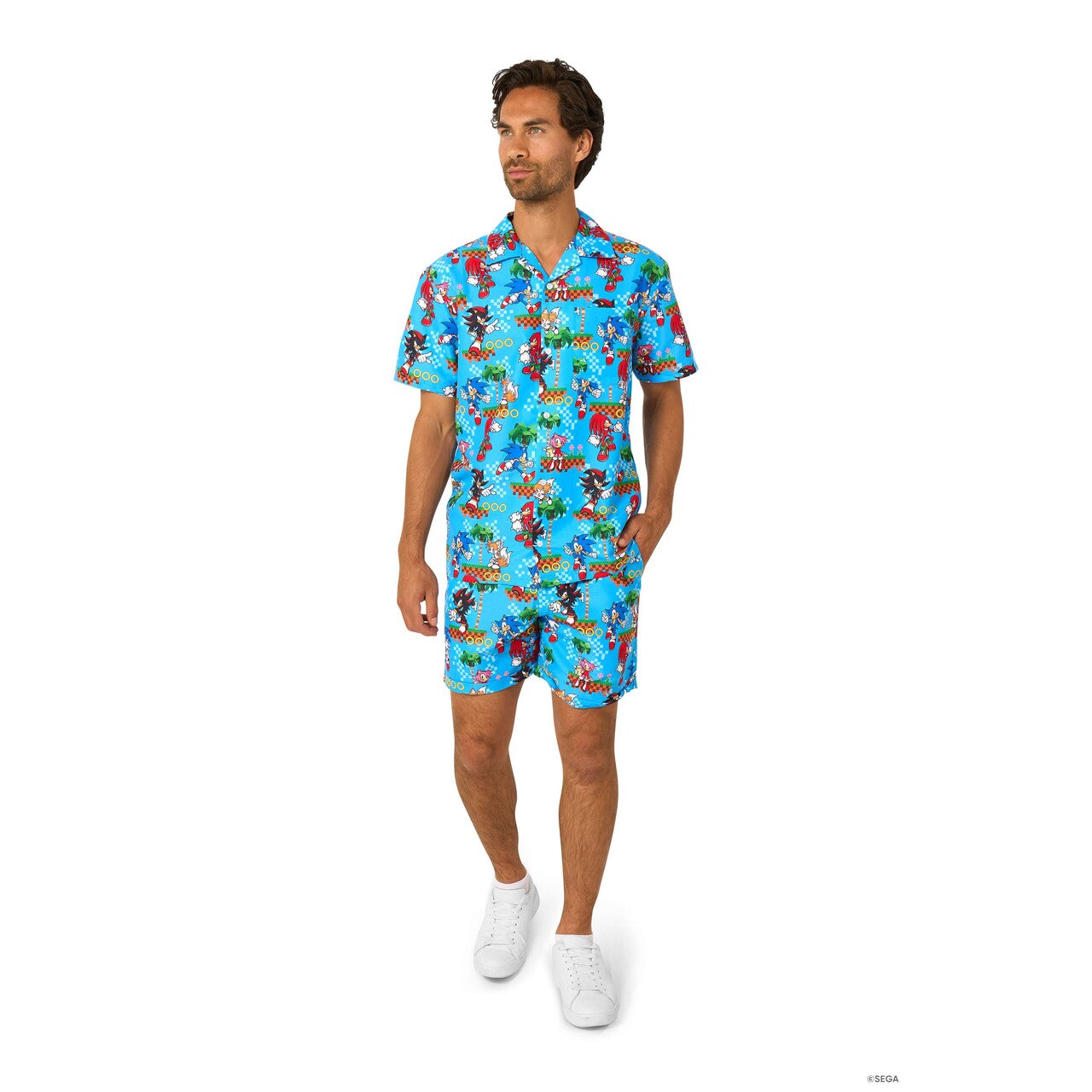 Op deze afbeelding zie je een Kostuums, van het merk Opposuits. Sonic - Green Hill Man Kostuum
