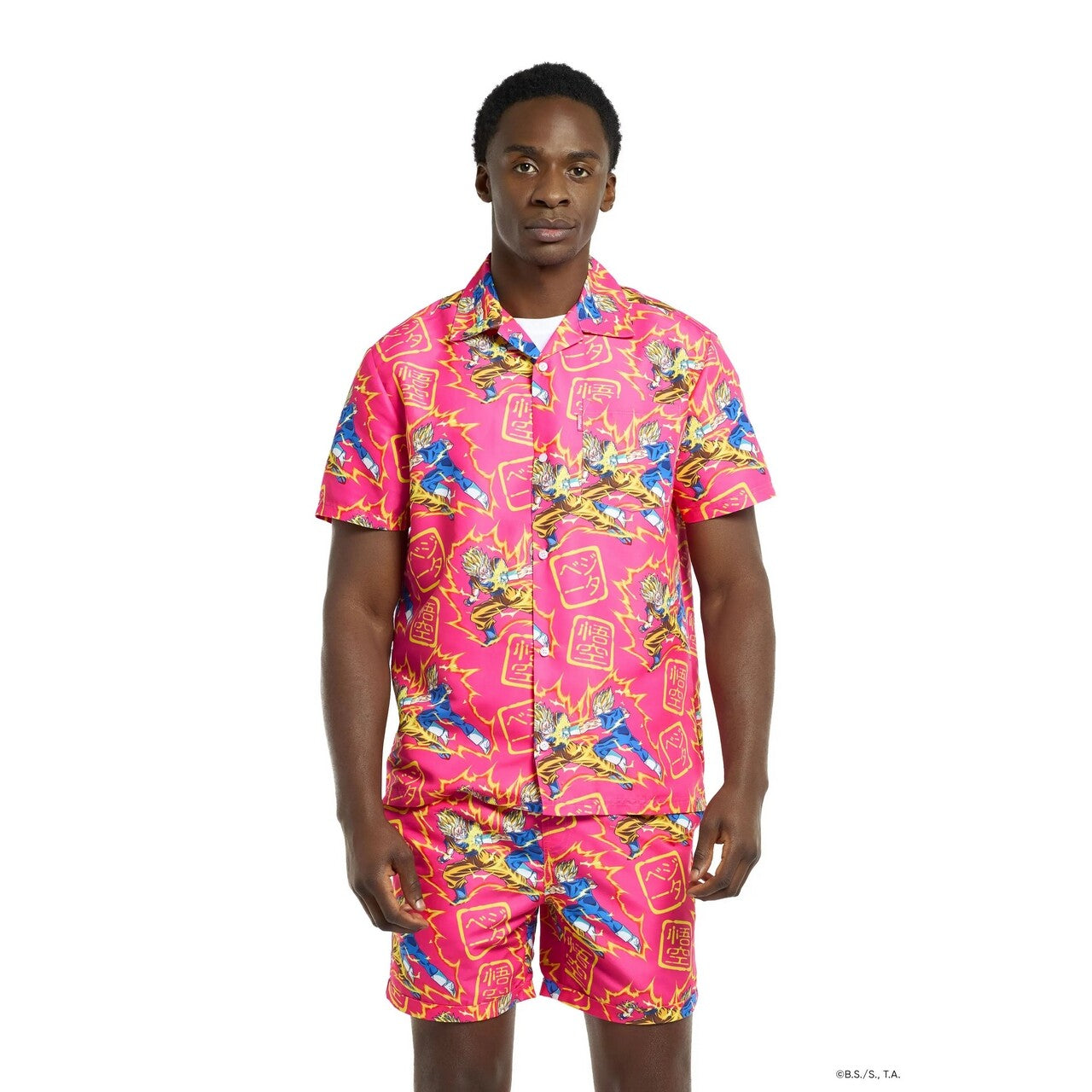 Op deze afbeelding zie je een Kostuums, van het merk Opposuits. Dragon Ball Z Goku Vs Vegeta Festival Ready Man Kostuum