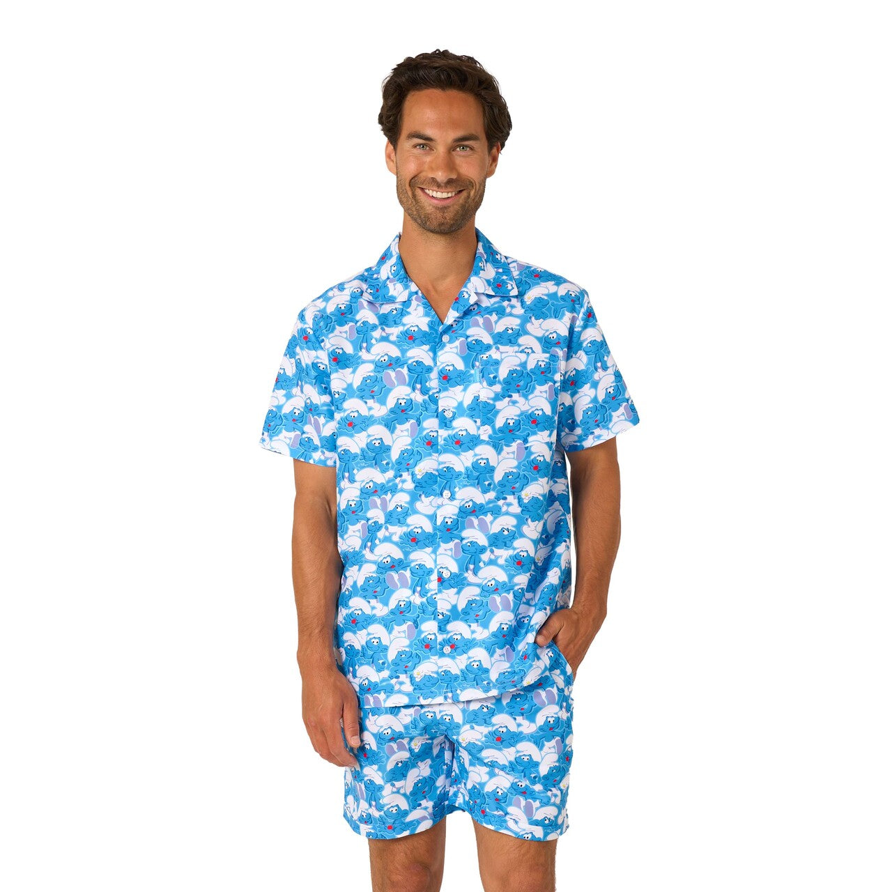 Op deze afbeelding zie je een Kostuums, van het merk Opposuits. The Smurfs - Smurftastic Man Kostuum