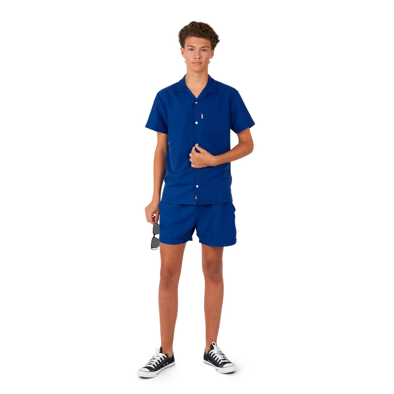 Op deze afbeelding zie je een Kostuums, van het merk Opposuits. Tiener Navy Royale Sunny Days Jongen Kostuum