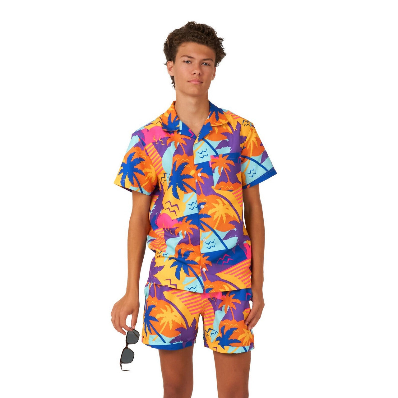 Op deze afbeelding zie je een Kostuums, van het merk Opposuits. Tiener Palm Power Jongen Kostuum