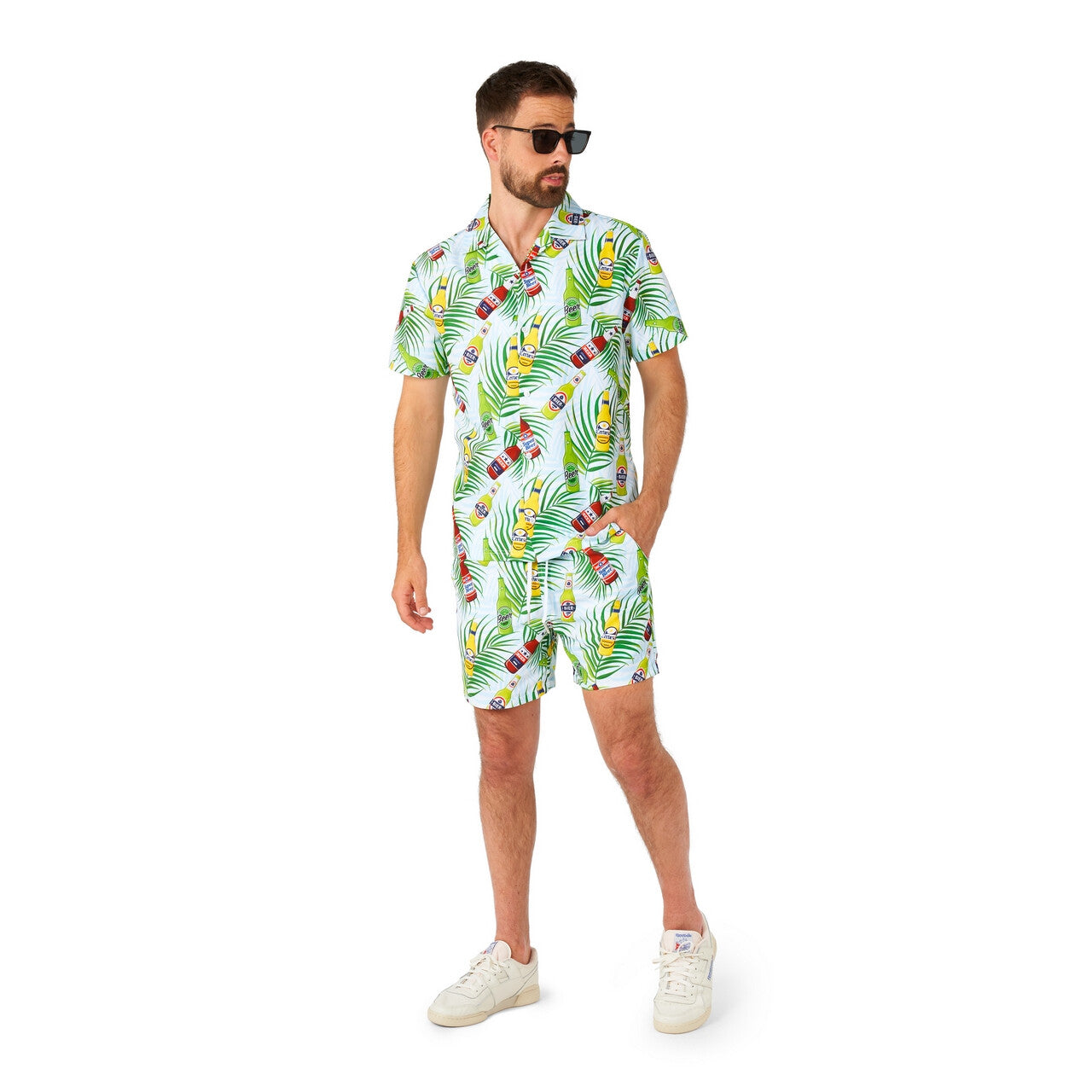 Op deze afbeelding zie je een Kostuums, van het merk Suitmeister. Tropical Beers Blue Holiday Man Kostuum