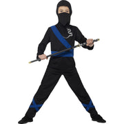 Op deze afbeelding zie je een Kostuums, van het merk Smiffy's. Flitsende Zwaardkunstenaar Ninja Jongen Kostuum