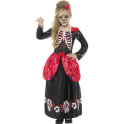 Op deze afbeelding zie je een Kostuums, van het merk Smiffy's. Dona Dia De Los Muertos Meisje Kostuum