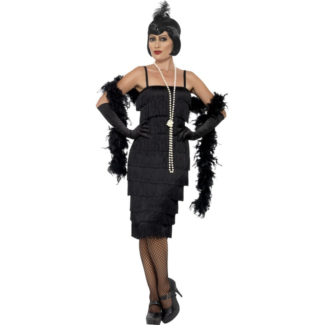 Op deze afbeelding zie je een Kostuums, van het merk Smiffy's. Koket Jaren 20 Flapper Vrouw Kostuum