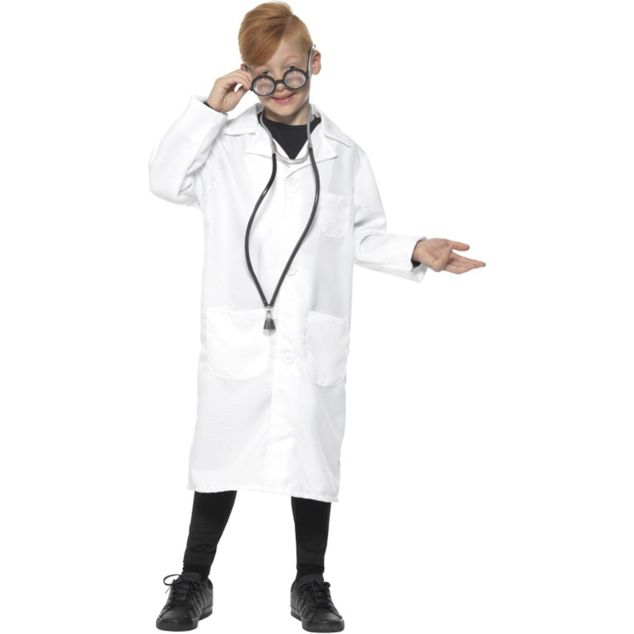 Op deze afbeelding zie je een Kostuums, van het merk Smiffy's. Professor Doctor Ingenieur Kind Kostuum
