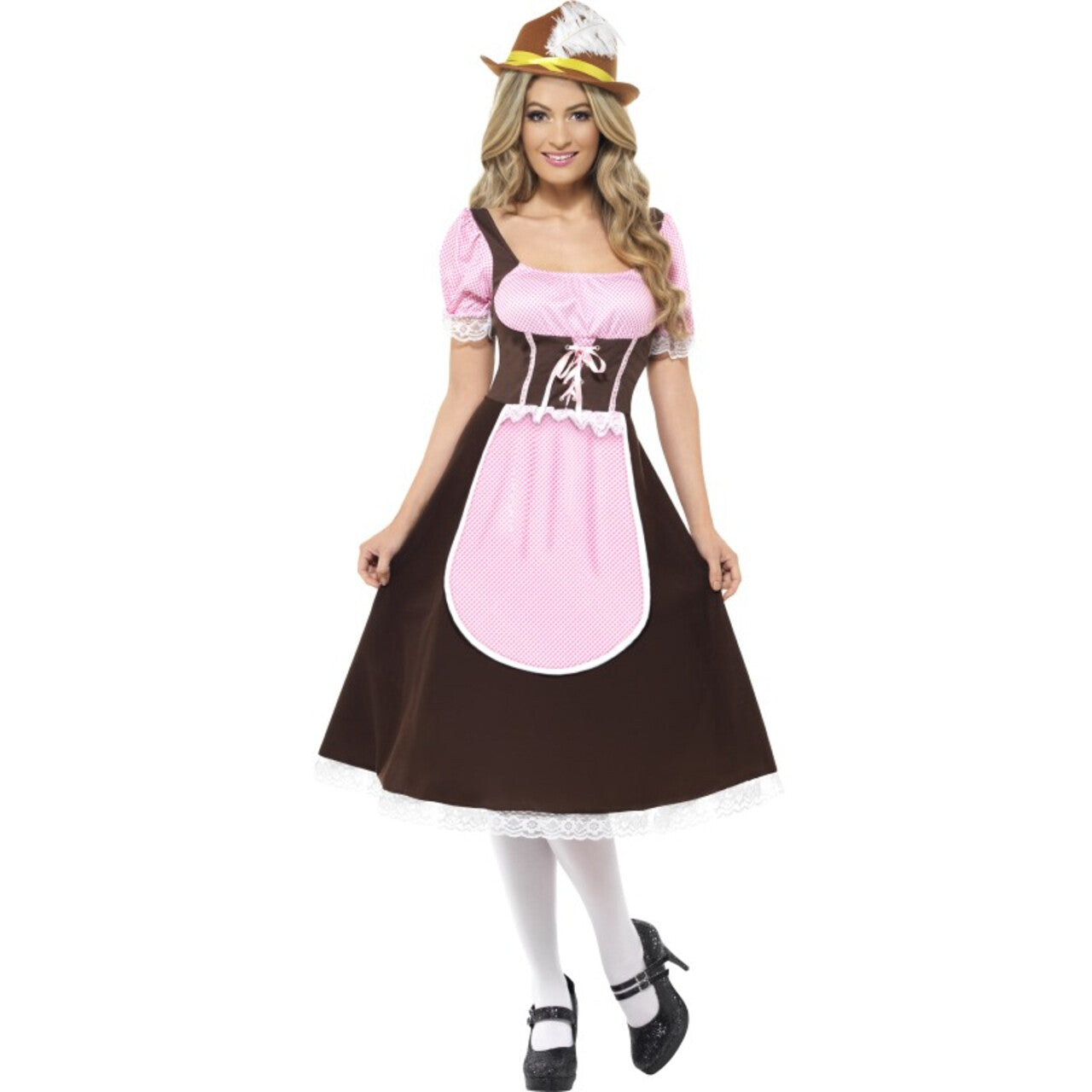 Op deze afbeelding zie je een Kostuums, van het merk Smiffy's. Deerne Van De Taveerne Dirndl Vrouw Kostuum