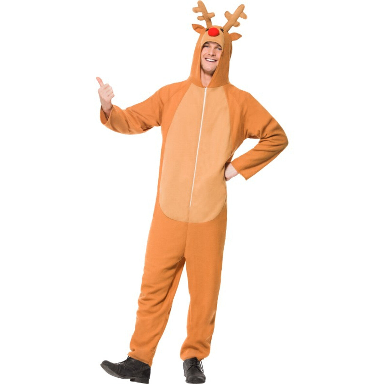 Op deze afbeelding zie je een Kostuums, van het merk Smiffy's. Rudolf Lapland Kerst Man Kostuum