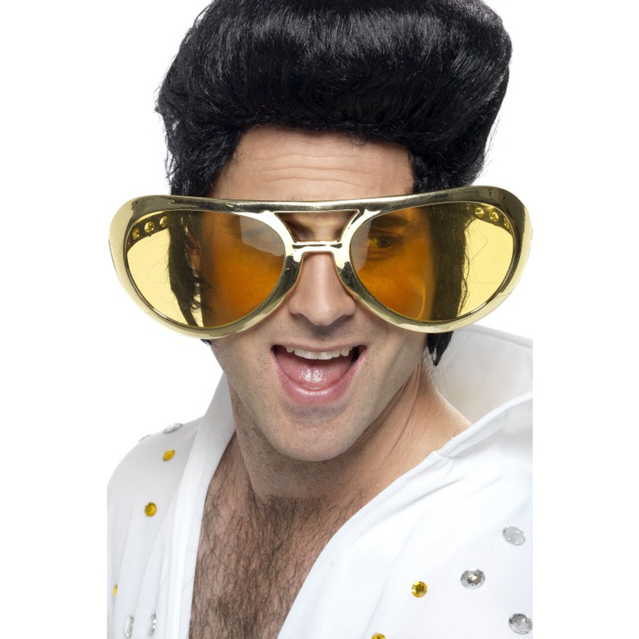 Op deze afbeelding zie je een Accessoires, van het merk Smiffy's. Kolossale Jaren 70 Rocker Bril