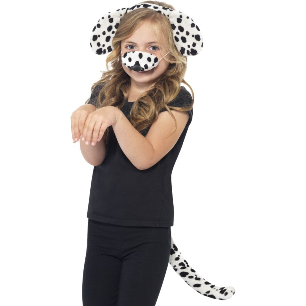 Op deze afbeelding zie je een Accessoires, van het merk Smiffy's. Set Oren En Staart Dalmatier