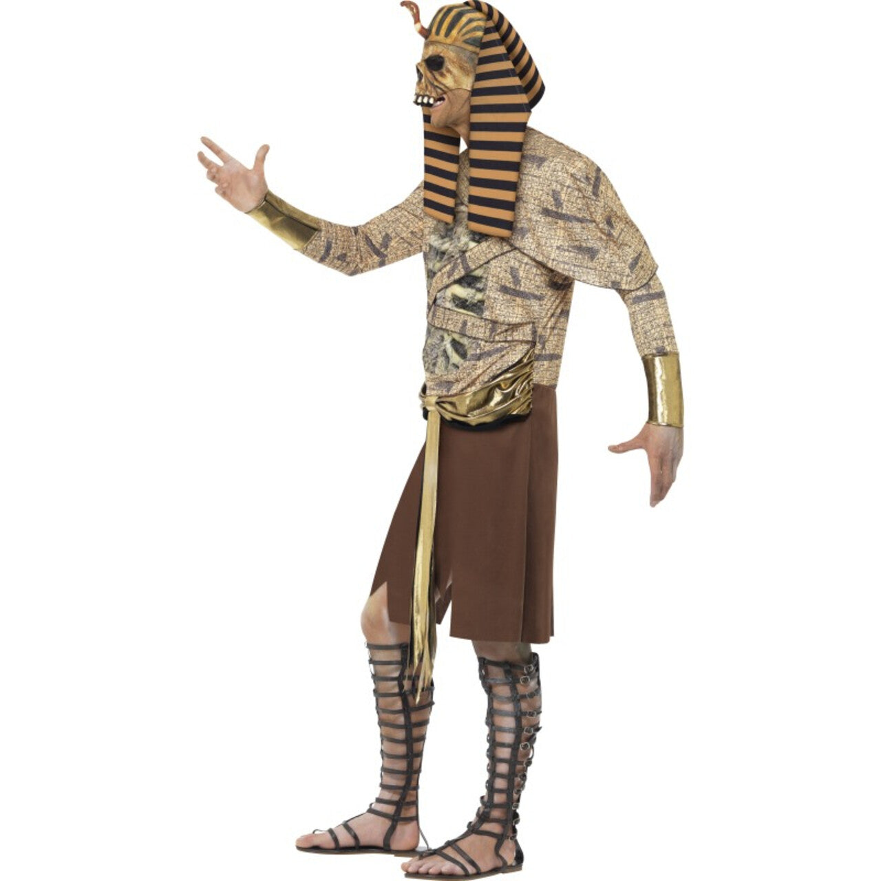 Op deze afbeelding zie je een Kostuums, van het merk Smiffy's. Lege Tombe Zombie Farao Man Kostuum