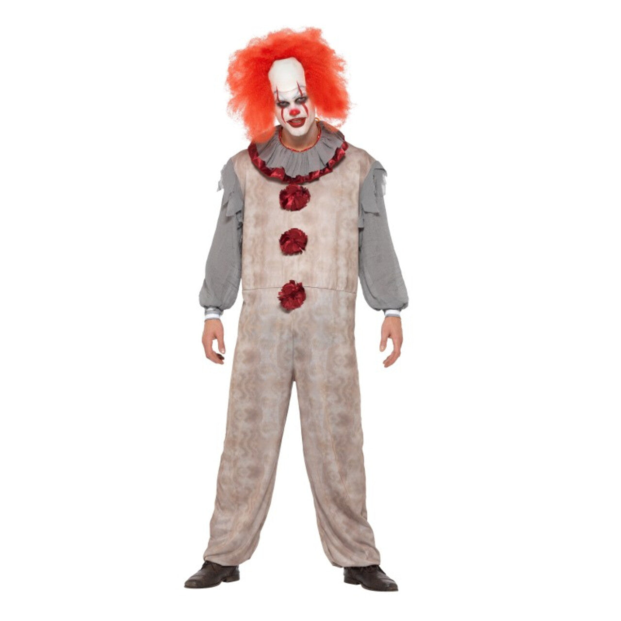 Op deze afbeelding zie je een Kostuums, van het merk Smiffy's. Horror Clown Russisch Staatscircus Man Kostuum