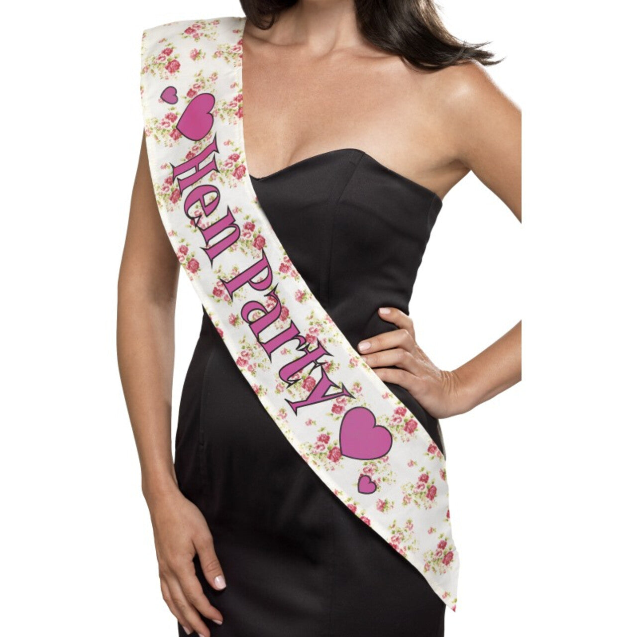 Op deze afbeelding zie je een Accessoires, van het merk Smiffy's. Hen Party Sjerp Roze Hartjes