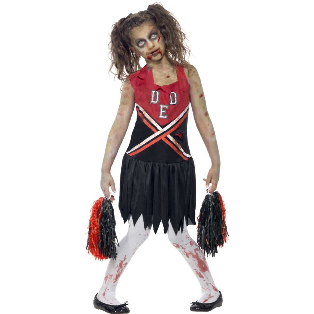 Op deze afbeelding zie je een Kostuums, van het merk Smiffy's. Move That Ass Zombie Cheerleader Meisje Kostuum
