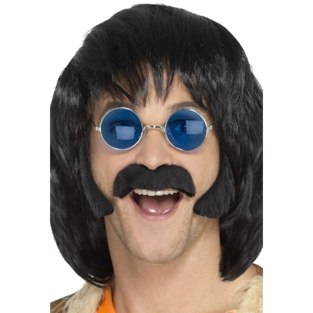 Op deze afbeelding zie je een Accessoires, van het merk Smiffy's. Hippie Snor En Bakkebaarden Set Crosby