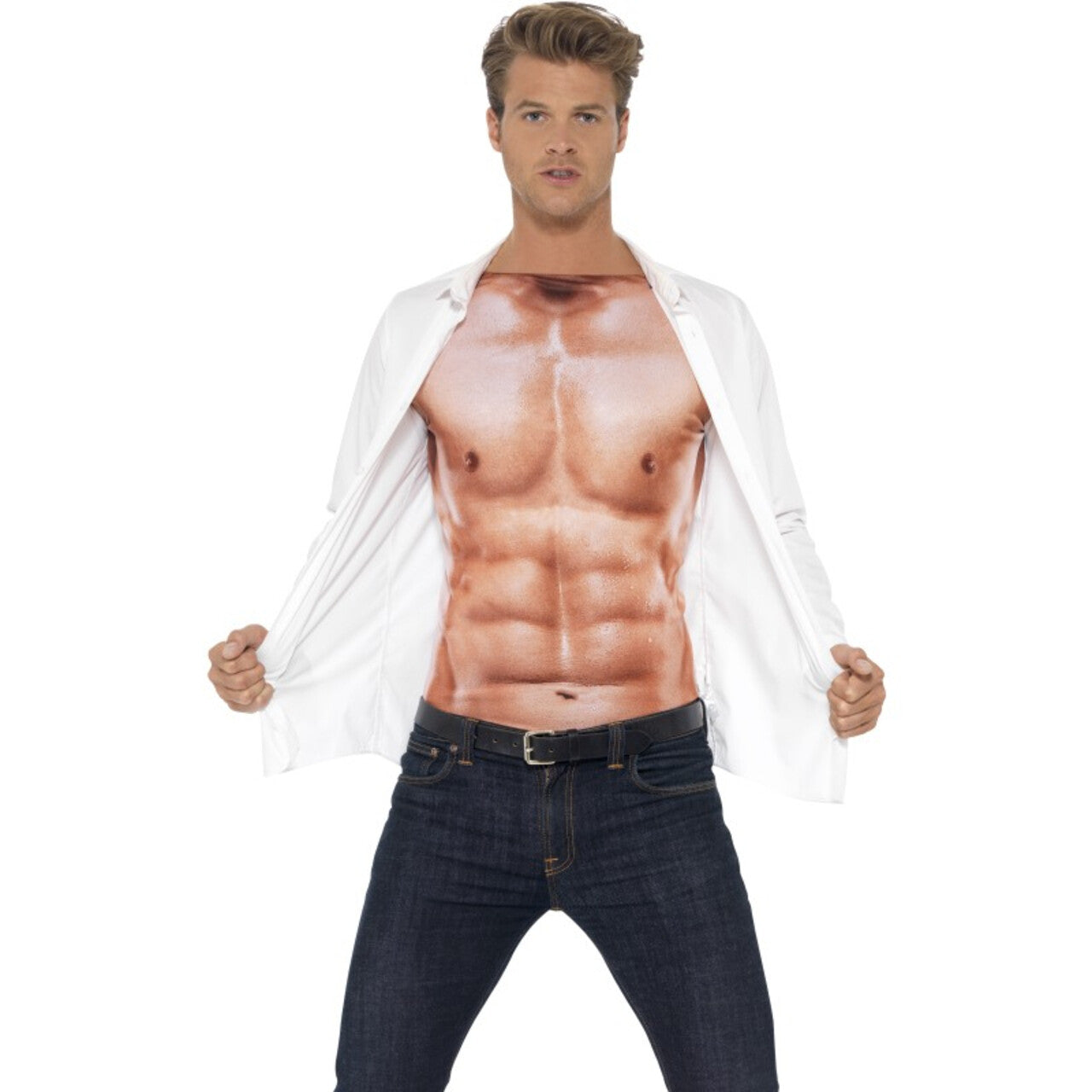 Op deze afbeelding zie je een Accessoires, van het merk Smiffy's. Gespierde Macho Sportschool Bink