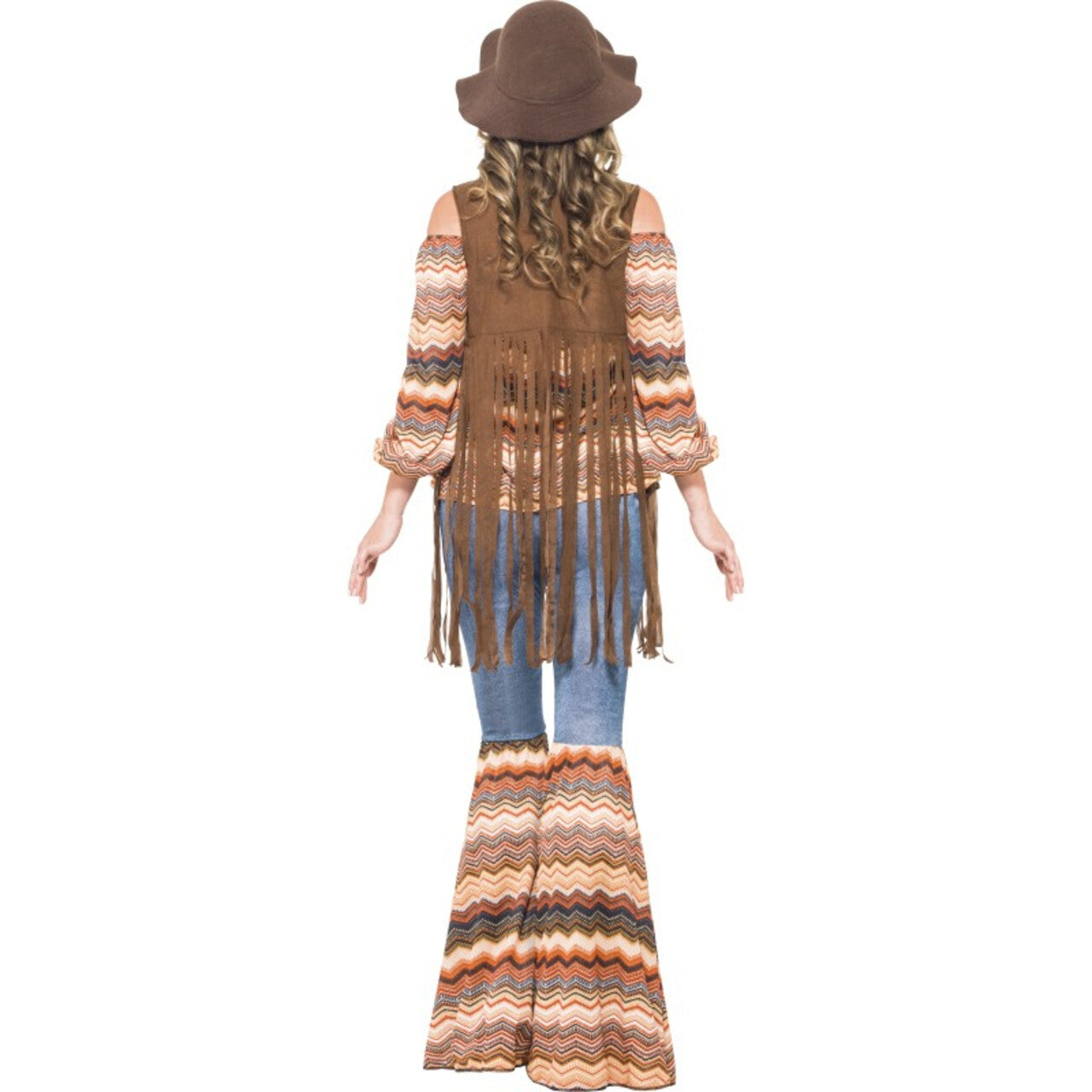 Op deze afbeelding zie je een Kostuums, van het merk Smiffy's. Laten We Gezellig Samen Leven Hippie Vrouw Kostuum