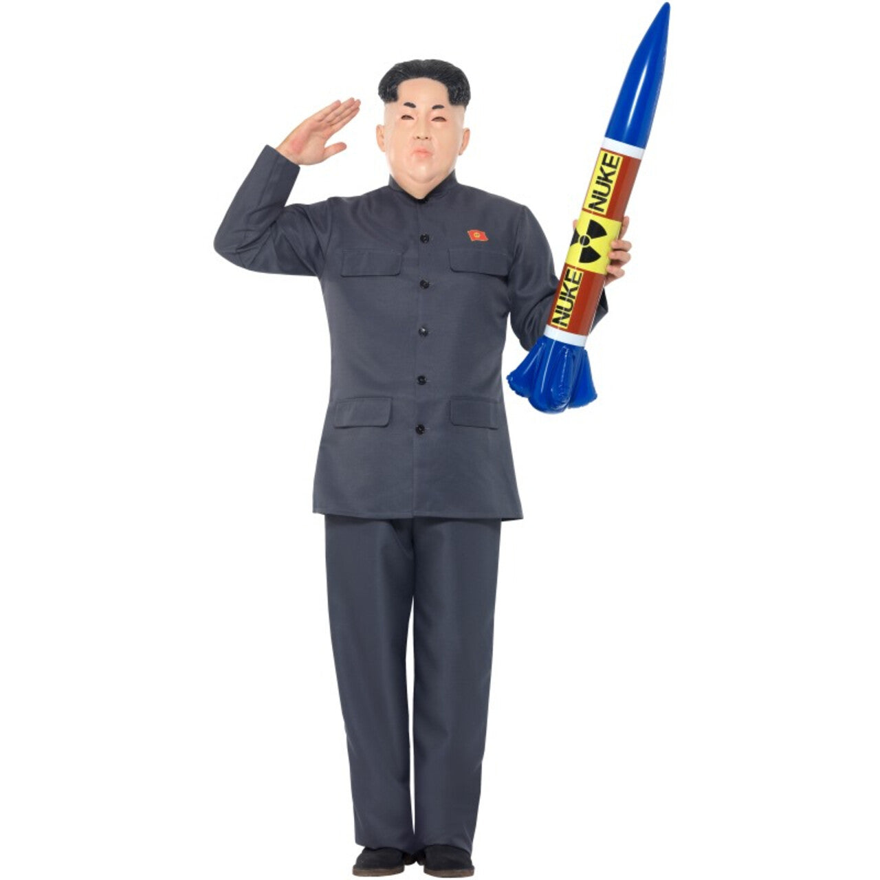 Op deze afbeelding zie je een Kostuums, van het merk Smiffy's. Communistische Dictator Kim Man Kostuum