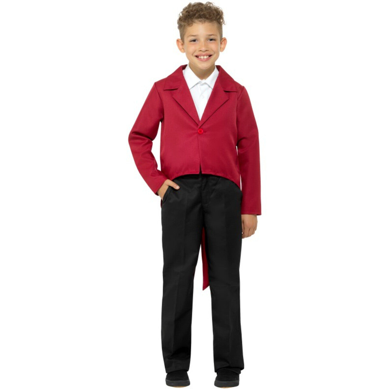 Op deze afbeelding zie je een Kostuums, van het merk Smiffy's. Rokkostuum Dirigent Rood Kind