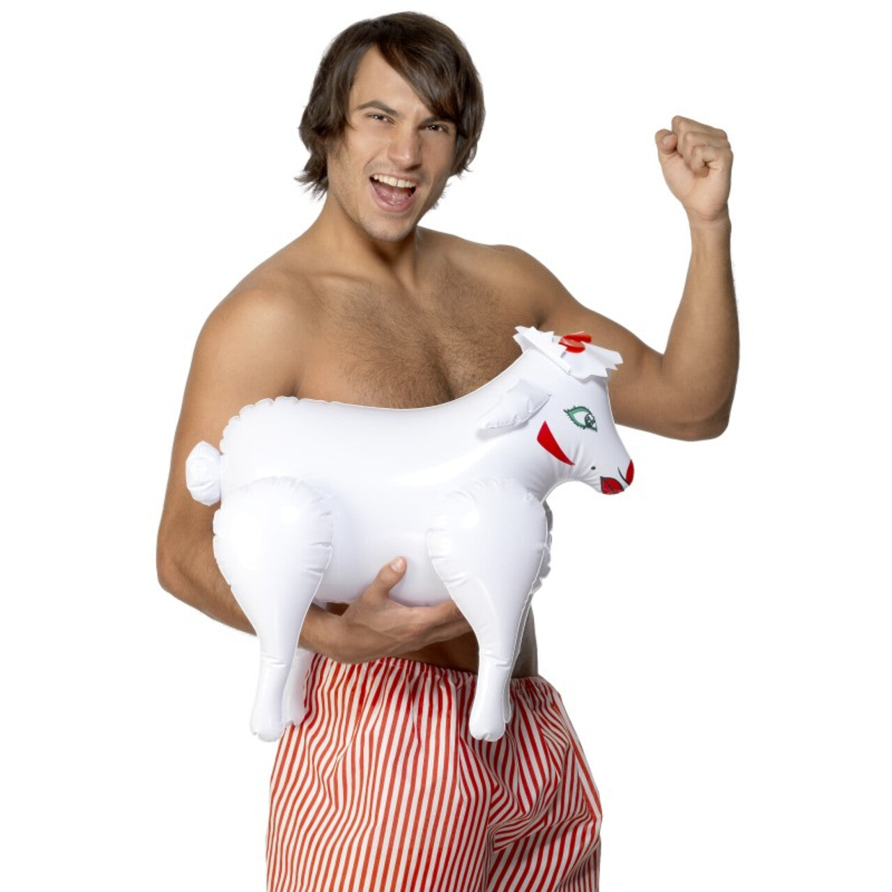 Op deze afbeelding zie je een Accessoires, van het merk Smiffy's. Opblaasbaar Schaap 45 Centimeter