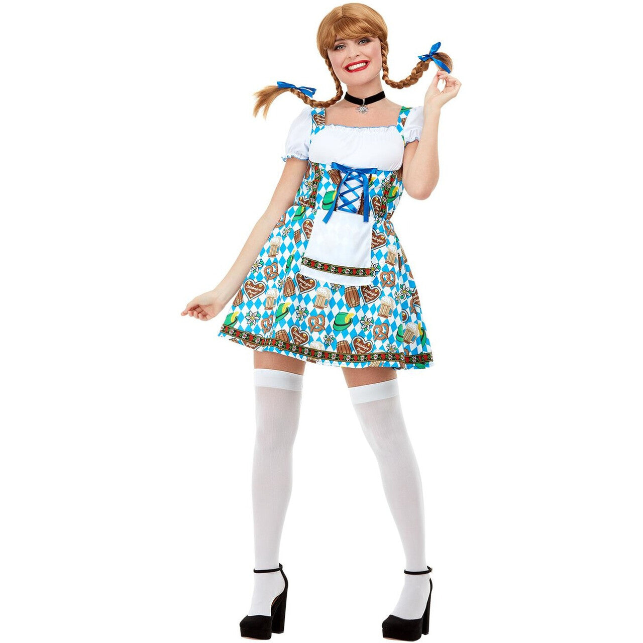 Op deze afbeelding zie je een Kostuums, van het merk Smiffy's. Sexy Oktoberfest Kleintje Pils Vrouw Kostuum