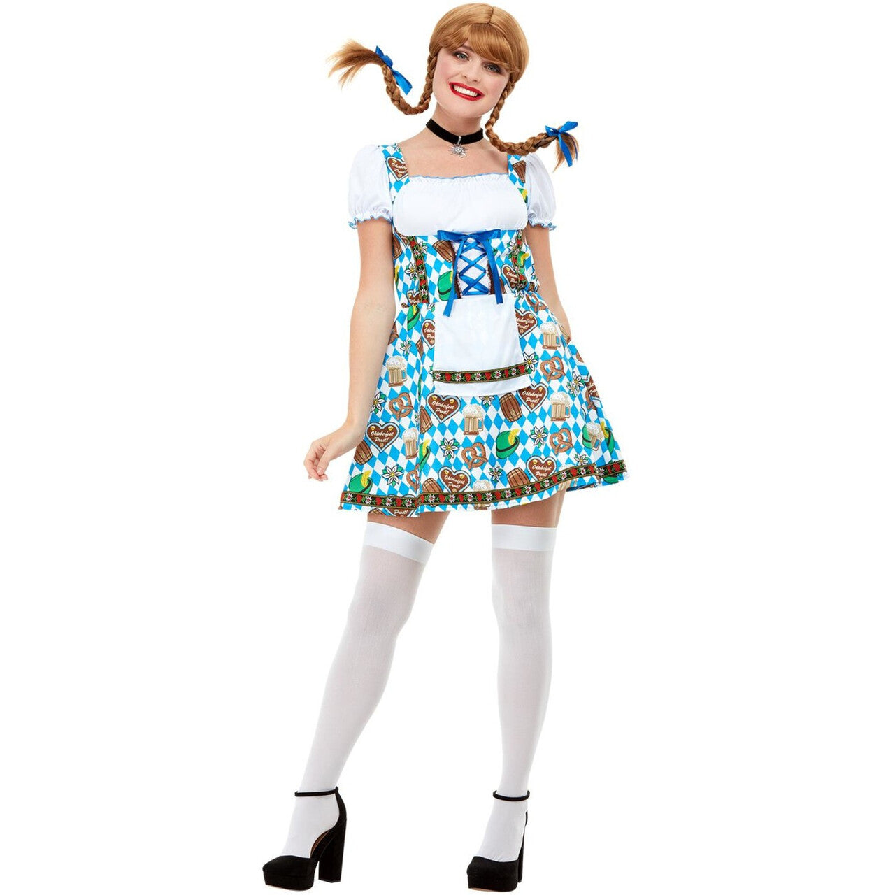 Op deze afbeelding zie je een Kostuums, van het merk Smiffy's. Sexy Oktoberfest Kleintje Pils Vrouw Kostuum
