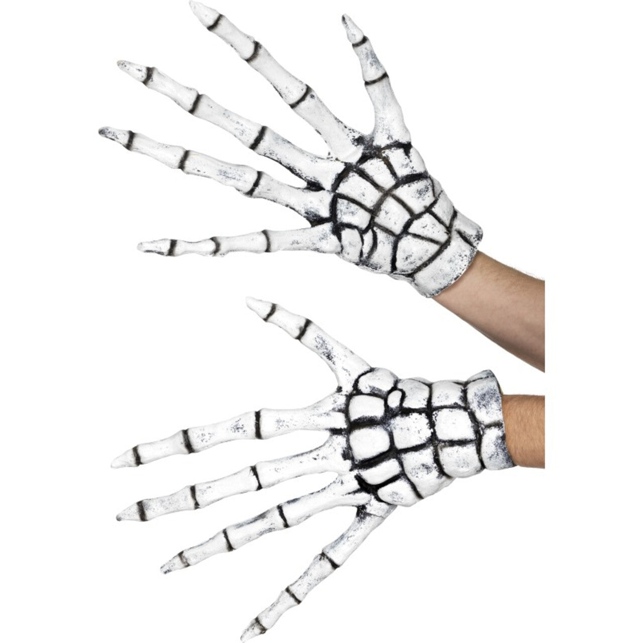 Op deze afbeelding zie je een Accessoires, van het merk Smiffy's. Handschoenen Lange Skelet Vingers