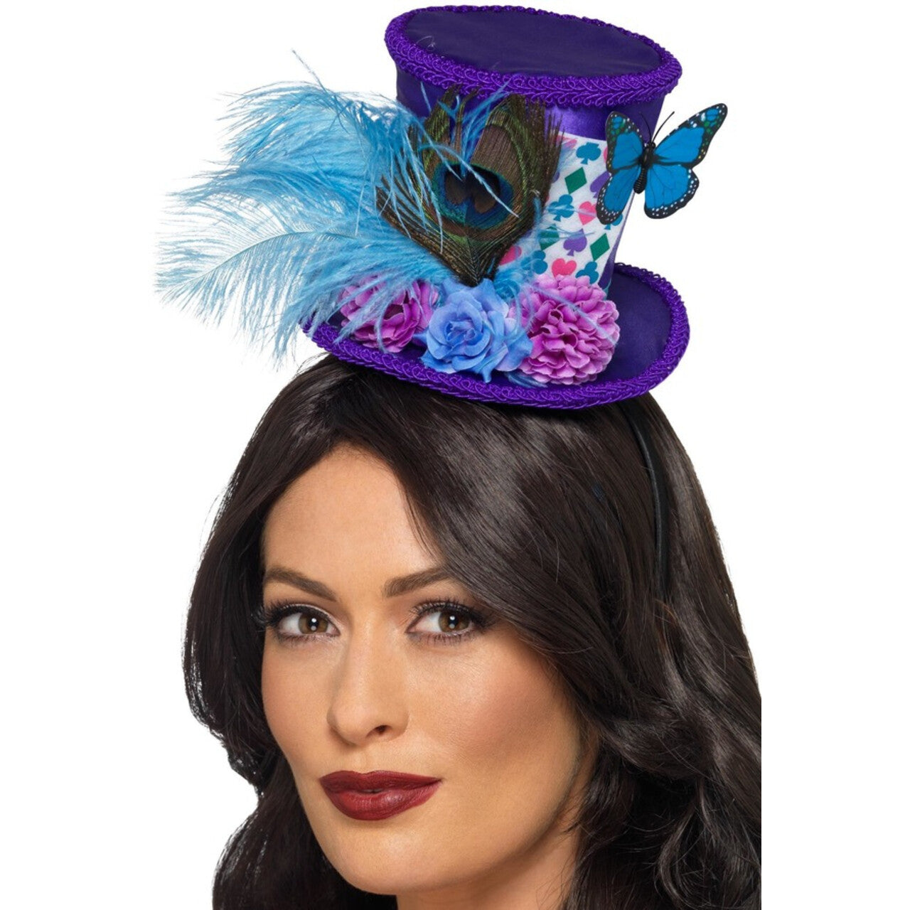 Op deze afbeelding zie je een Accessoires, van het merk Smiffy's. Alice In Wonderland Mad Hatter Haarband Met Hoed