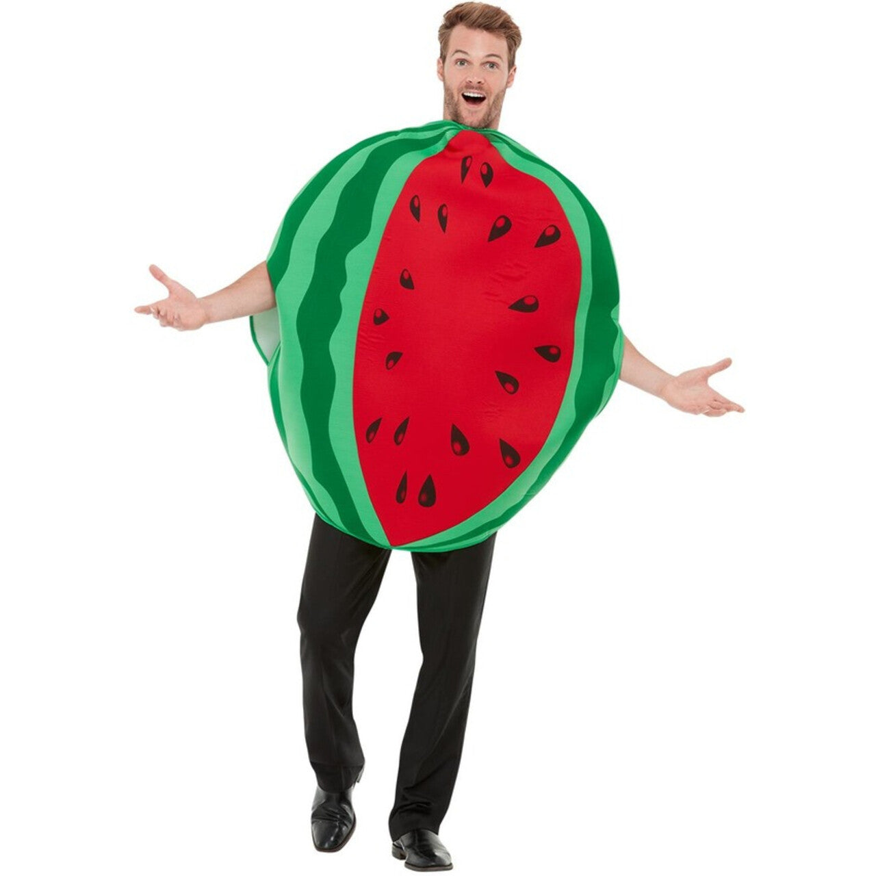 Op deze afbeelding zie je een Kostuums, van het merk Smiffy's. Sappige Ronde Watermeloen Kostuum