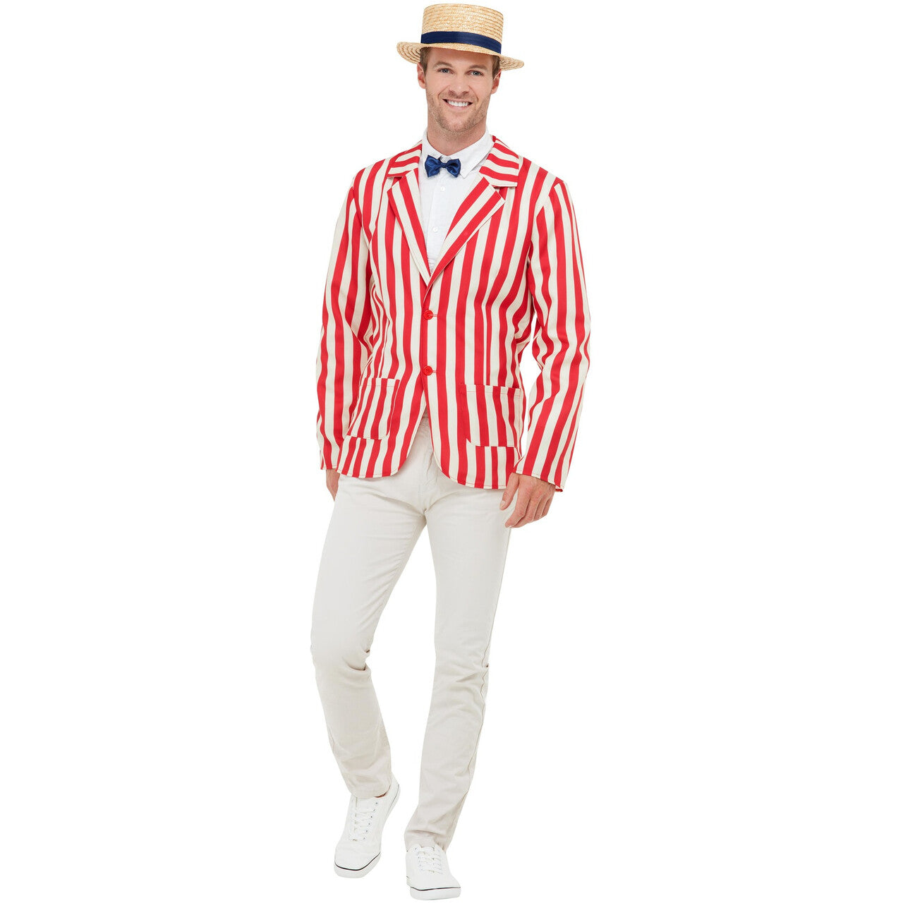 Op deze afbeelding zie je een Kostuums, van het merk Smiffy's. Jaren 20 Barber Shop Colbert, Hoed En Strik Man