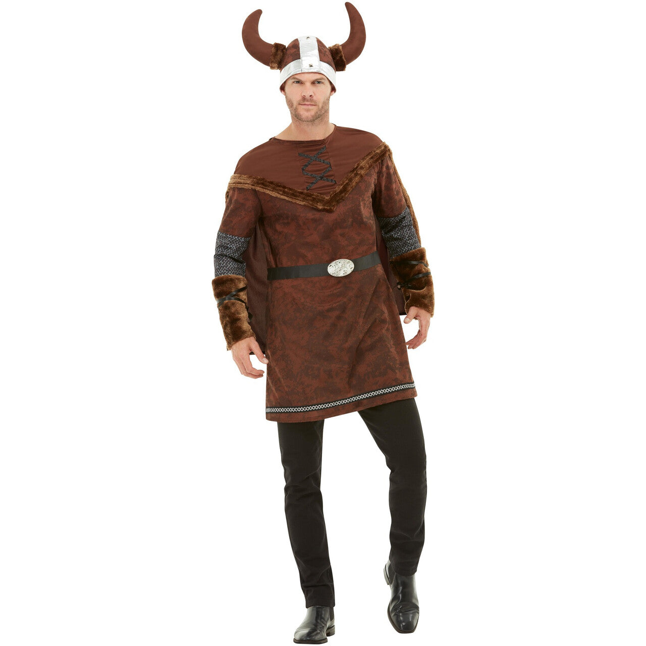 Op deze afbeelding zie je een Kostuums, van het merk Smiffy's. Stoere Noorman Krijger Kostuum