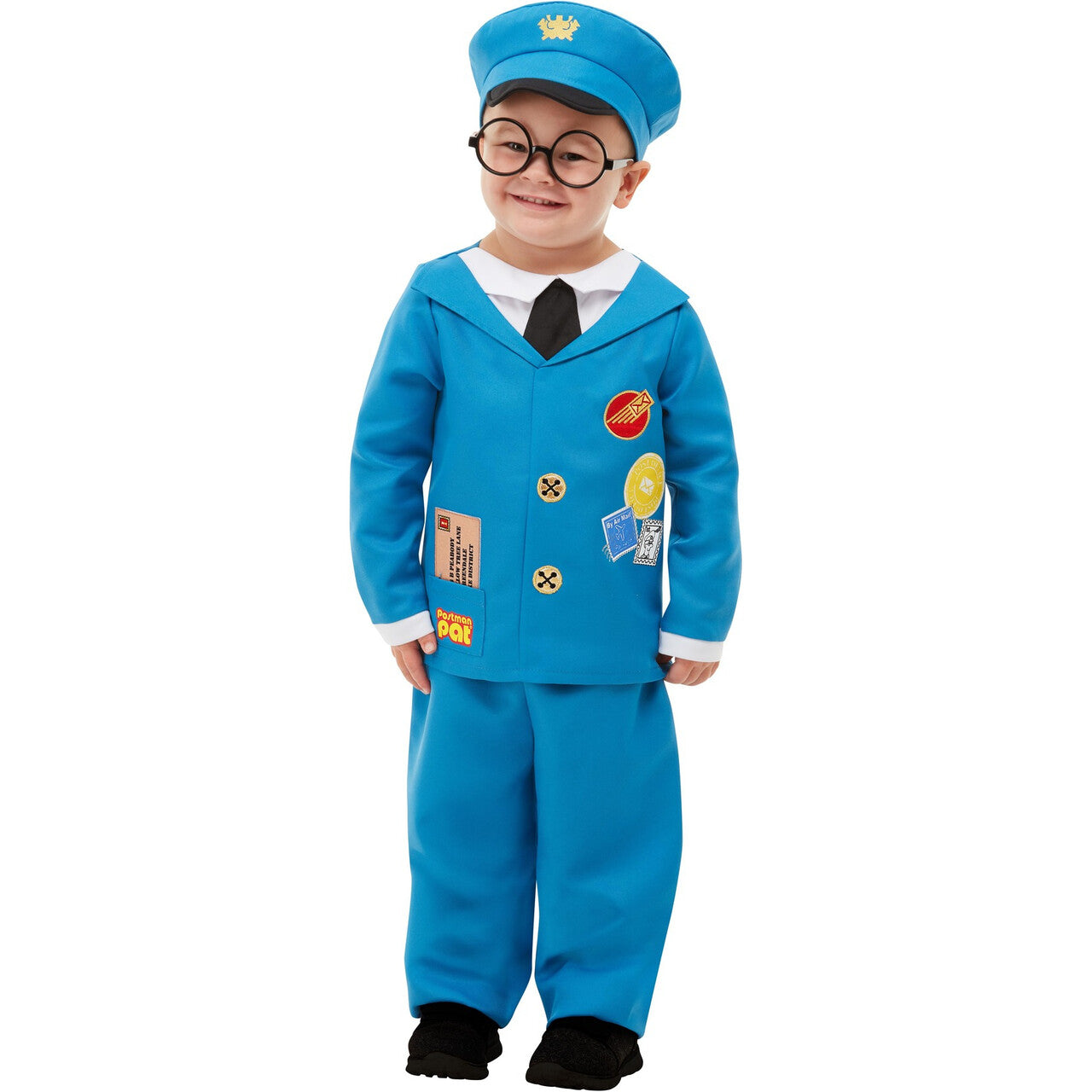 Op deze afbeelding zie je een Kostuums, van het merk Smiffy's. Postman Pat Pieter Post Jongen Kostuum