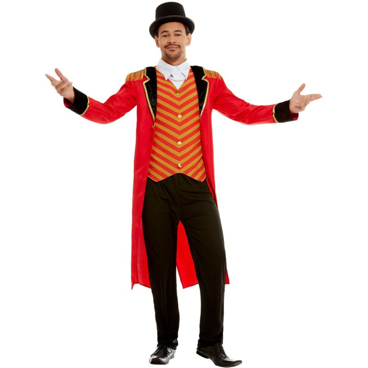 Op deze afbeelding zie je een Kostuums, van het merk Smiffy's. Circusdirecteur Op En Top Showman Kostuum